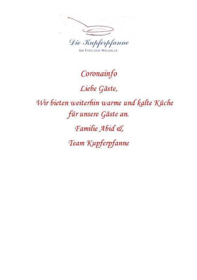Hotel "Die Kupferpfanne" Donaustauf Zewnętrze zdjęcie
